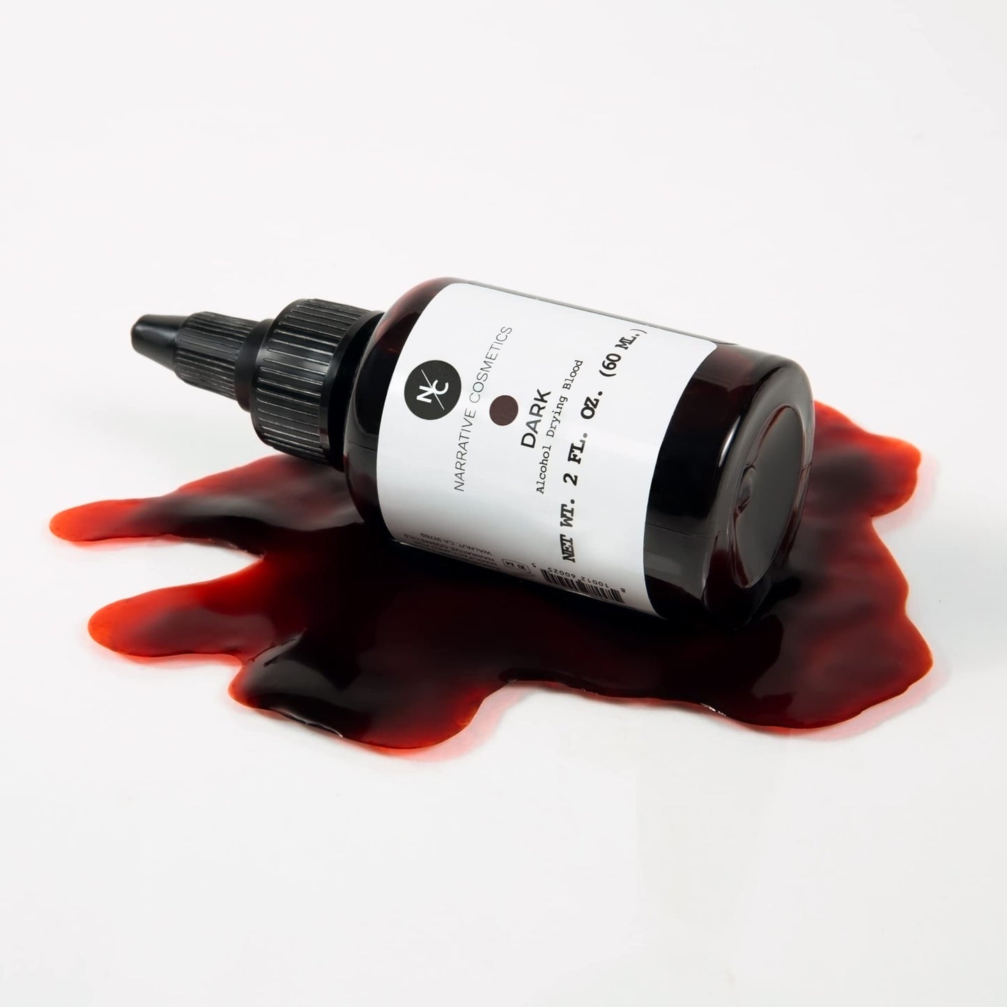 Narrative Cosmetics Alcohol Drying Blood - 2 fl oz | Dries to Touch, Keeps Wet Glossy Look | Won't Transfer or Smudge | SFX Wounds, Scabs, Gore | Beauty & Personal Care Narrative Cosmetics