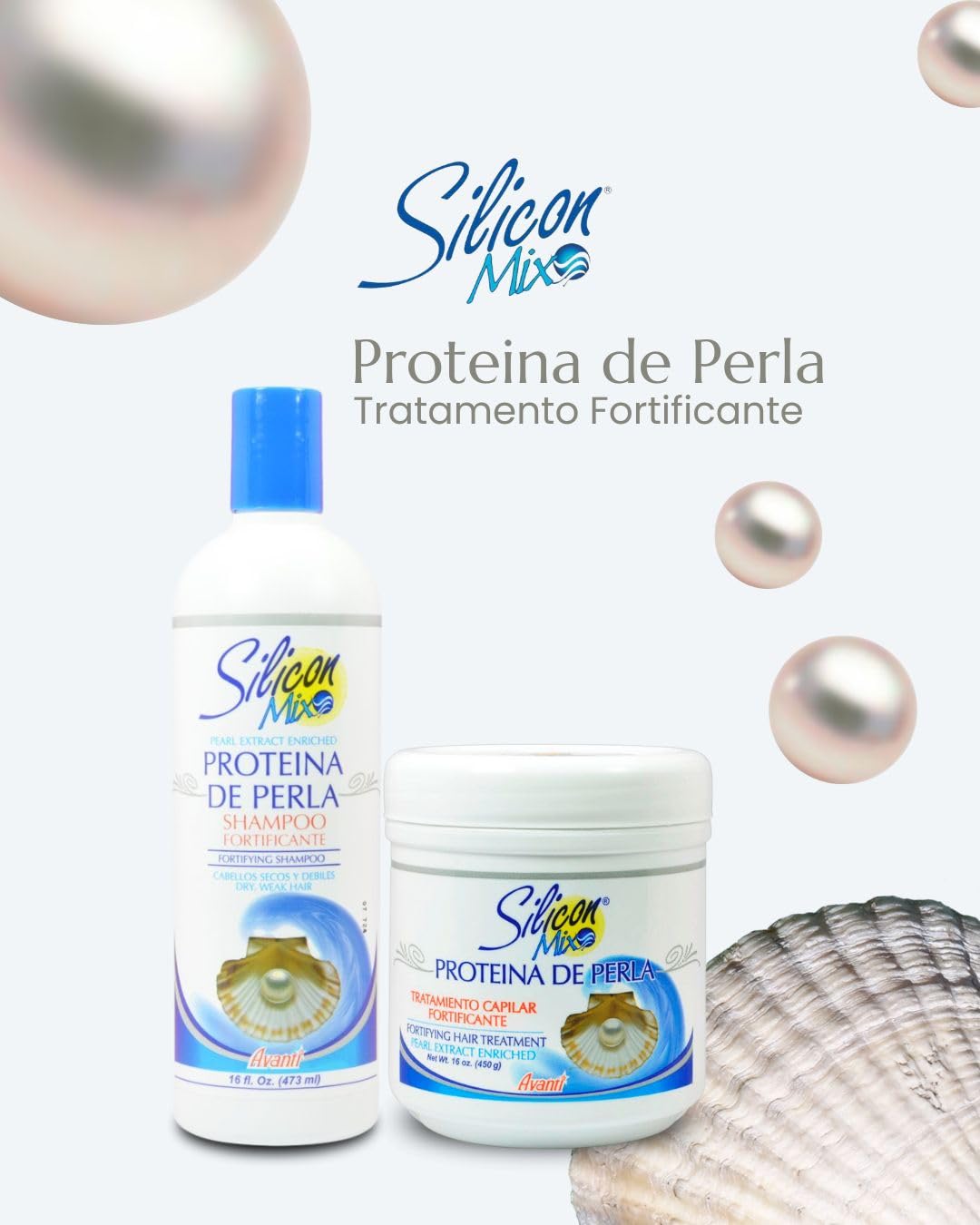 Silicon Mix Silicon Mix Proteina De Perla Protein Fortifying Hair Treatment Pearl, 8 Ounce, 8 Ounces