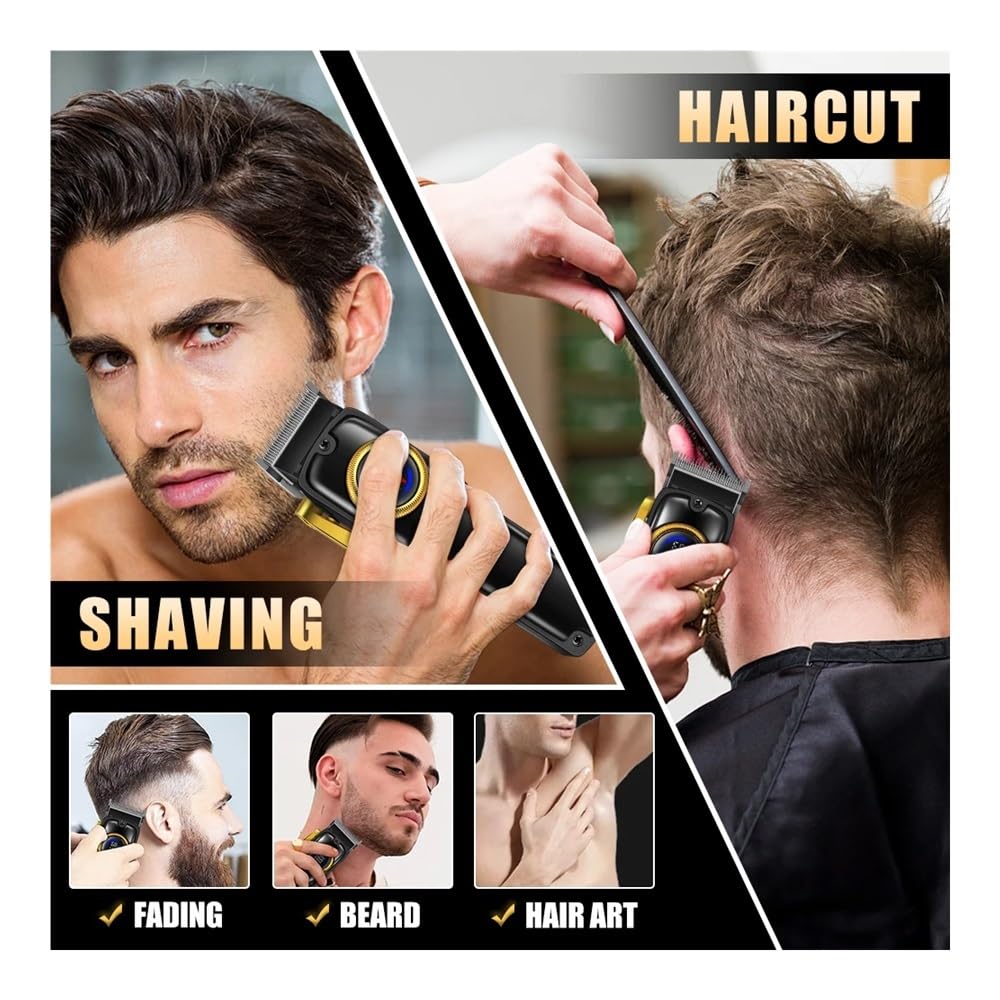 EWKYLSEM Razors 3pcs Professional Hair Cutting Machine,USB Charging Cordless use,high Power Sharp Trim Without Pulling Hair,Fast Cutting Clean Beauty and Personal Care EWKYLSEM