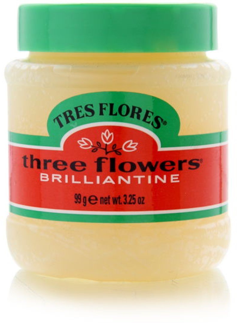 Three Flowers Brilliantine Hair Styling Pomade Solid 3.2 oz (Pack of 8) Beauty & Personal Care Three Flowers
