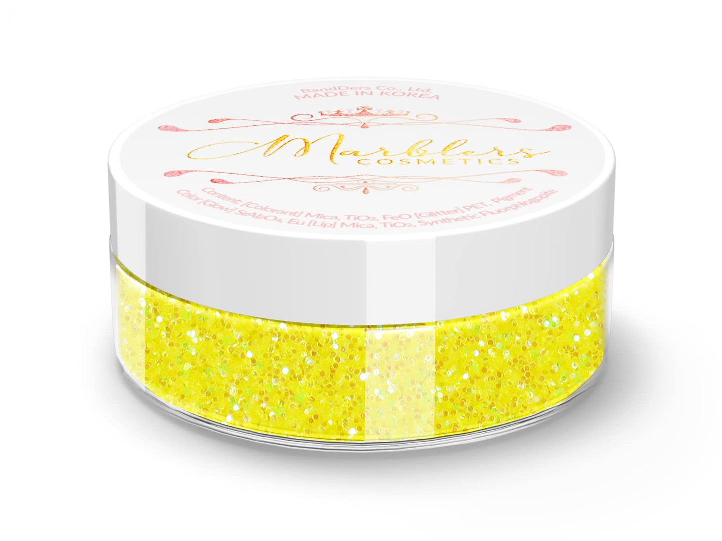 MARBLERS Holographic Face & Body Glitter [Rainbow Yellow] 0.18oz (5g) | Fine | Non-Toxic | Cruelty-Free | Festival, Rave & Party Makeup | Eye, Hair Beauty & Personal Care MARBLERS