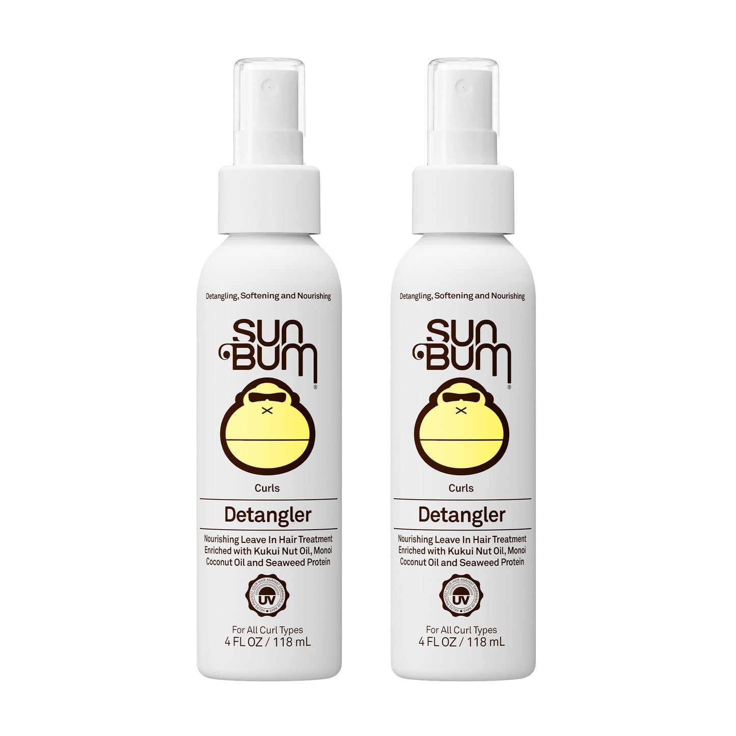 Sun Bum Sun Bum Curls & Waves Detangler Vegan and Cruelty Free Moisturizing Hair Treatment for Wavy and Curly Hair 2 Pack Beauty & Personal Care Sun Bum