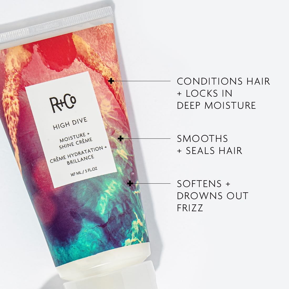 R+Co HIGH DIVE Moisture + Shine Creme 50 ml / 1.7 oz Beauty & Personal Care R+Co