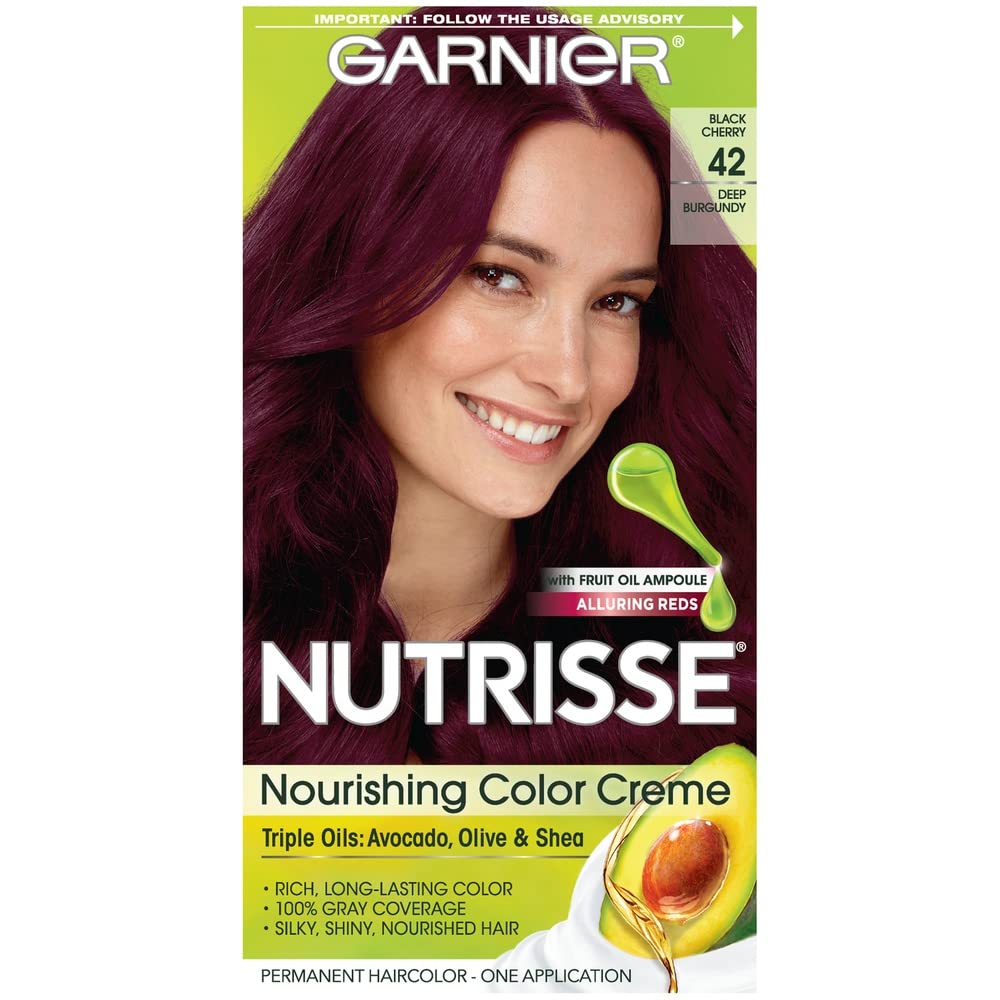 Garnier Nutrisse Haircolor - 42 Black Cherry (Deep Burgundy) 1 Each Beauty & Personal Care NUTRISSE