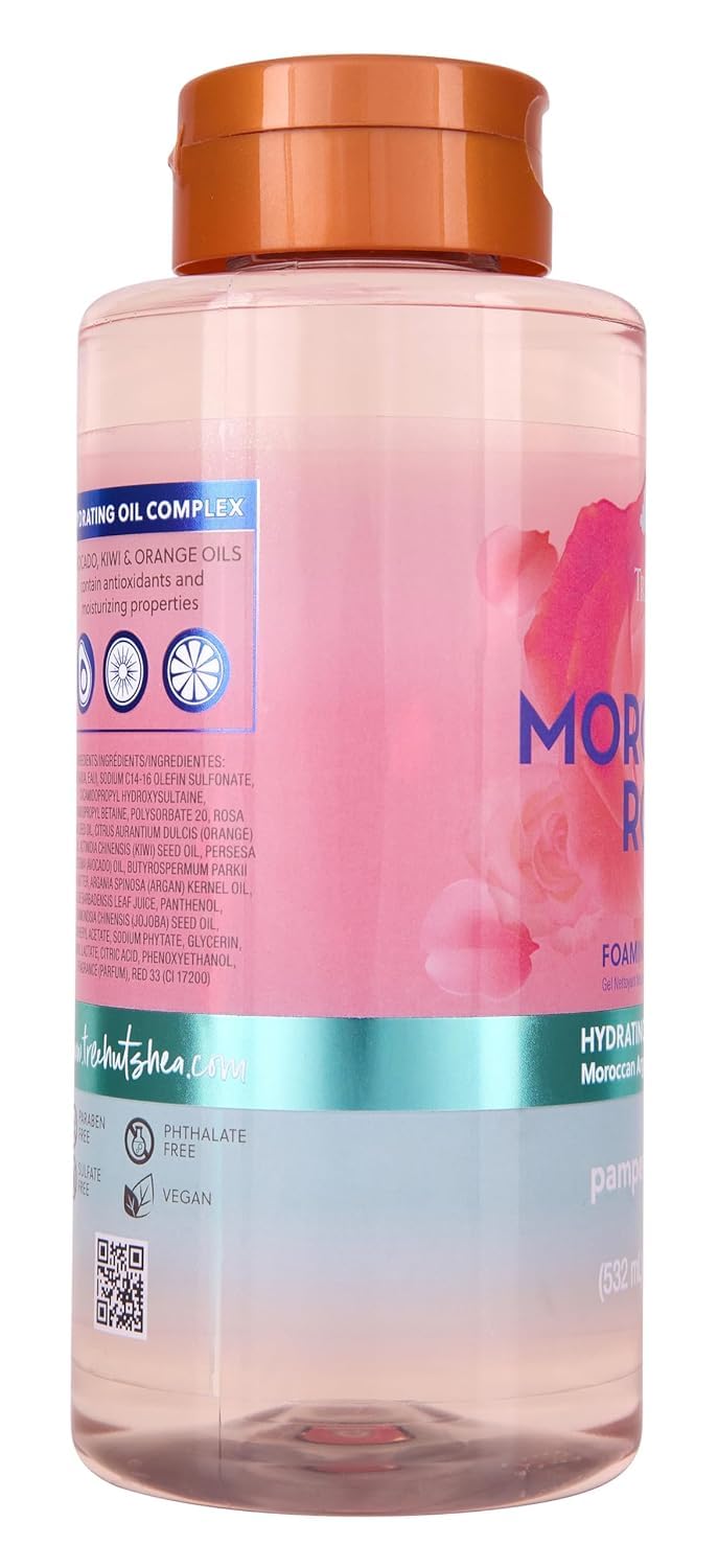 Tree Hut Moroccan Rose Nourishing & Moisturizing Foaming Gel Wash, 18 oz., Hydrating Beauty & Personal Care Tree Hut