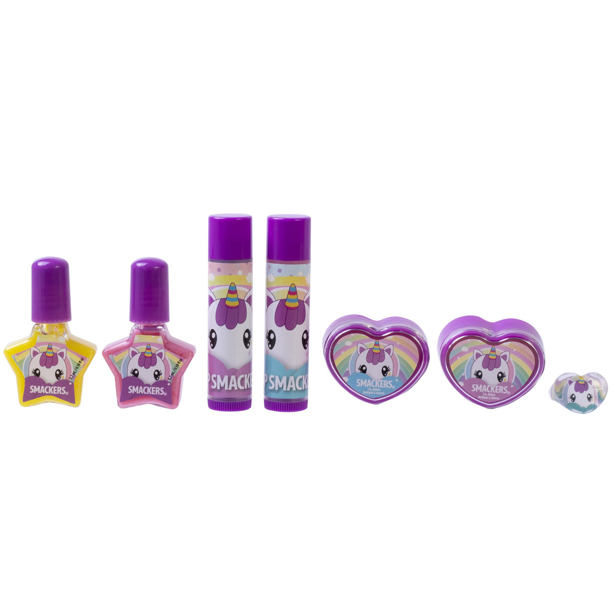 Lip Smacker Unicorn Nail Polish & Flavored Lip Balm Makeup Bag for Girls | Tote | Purse | Christmas Make Up Collection | Holiday Present | Gift Beauty & Personal Care Lip Smacker