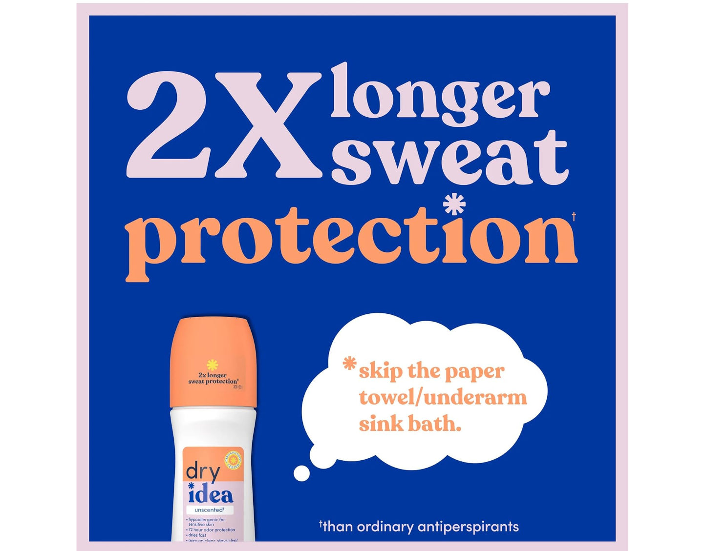 Dry Idea Anti-Perspirant Deodorant Roll-On Unscented 3.25 oz (Pack of 8) Beauty and Personal Care Dry Idea