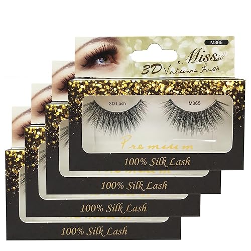 "4 Pairs" Miss Lash 100% Handmade Tapered 3D Volume lash M365 Beauty & Personal Care Miss Lashes