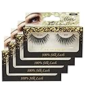 "4 Pairs" Miss Lash 100% Handmade Tapered 3D Volume lash M365 Beauty & Personal Care Miss Lashes