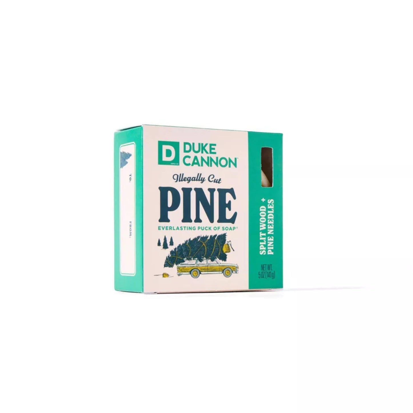 Duke Cannon Illegally Cut Pine Soap for Men - Split Wood + Pine Needles Scent, Long-Lasting Puck of Soap, 10 oz Bar Beauty & Personal Care Duke Cannon Supply Co.