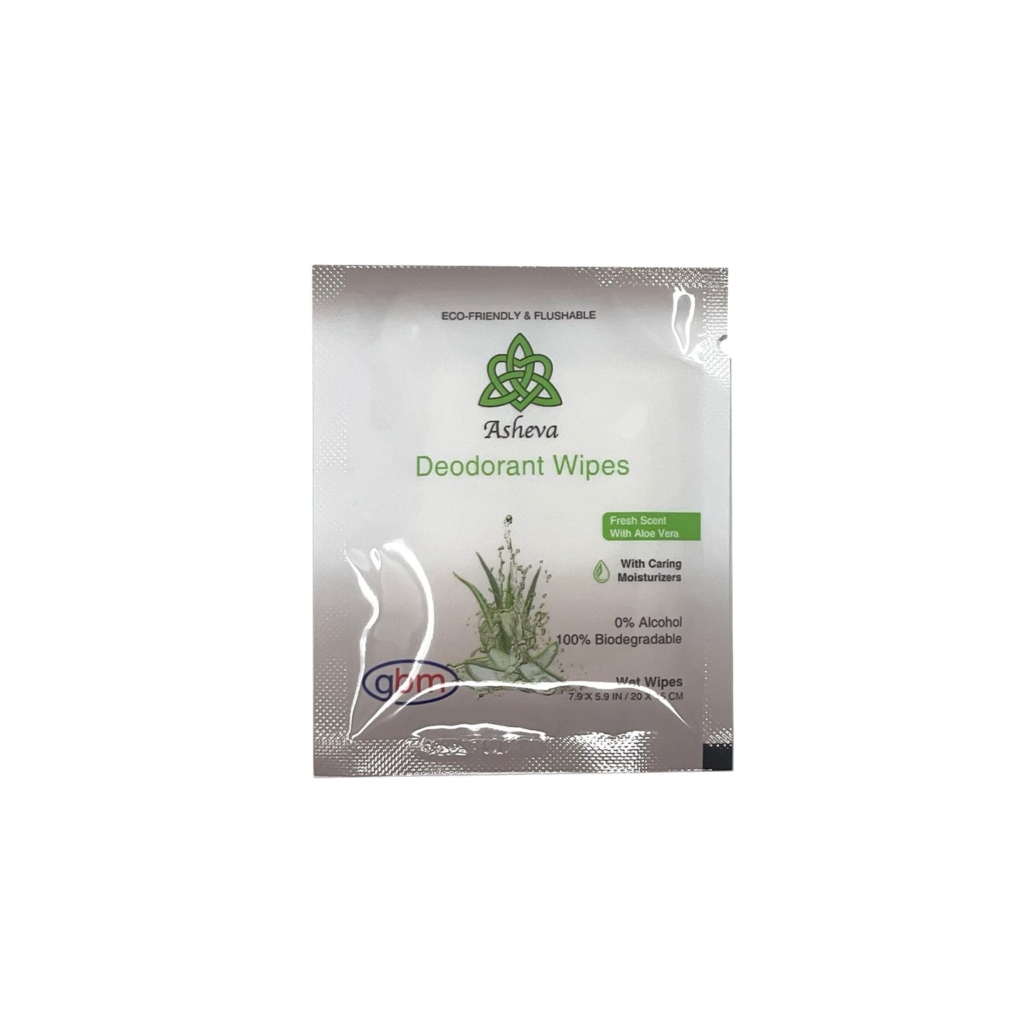 Asheva - Individually Packaged Deodorant Wipes - Box of 15 Wipes (Fresh Scent) Beauty and Personal Care GBM