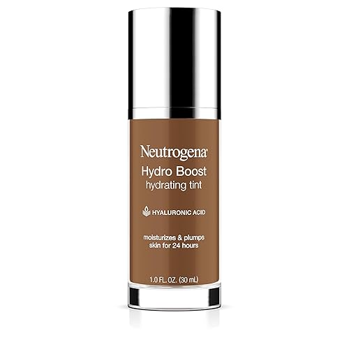 Neutrogena Hydro Boost Hydrating Tint Foundation Makeup for Dry Skin, with Hyaluronic Acid, Lightweight Oil-Free Water Gel, Non-Comedogenic, 135 Beauty & Personal Care Neutrogena