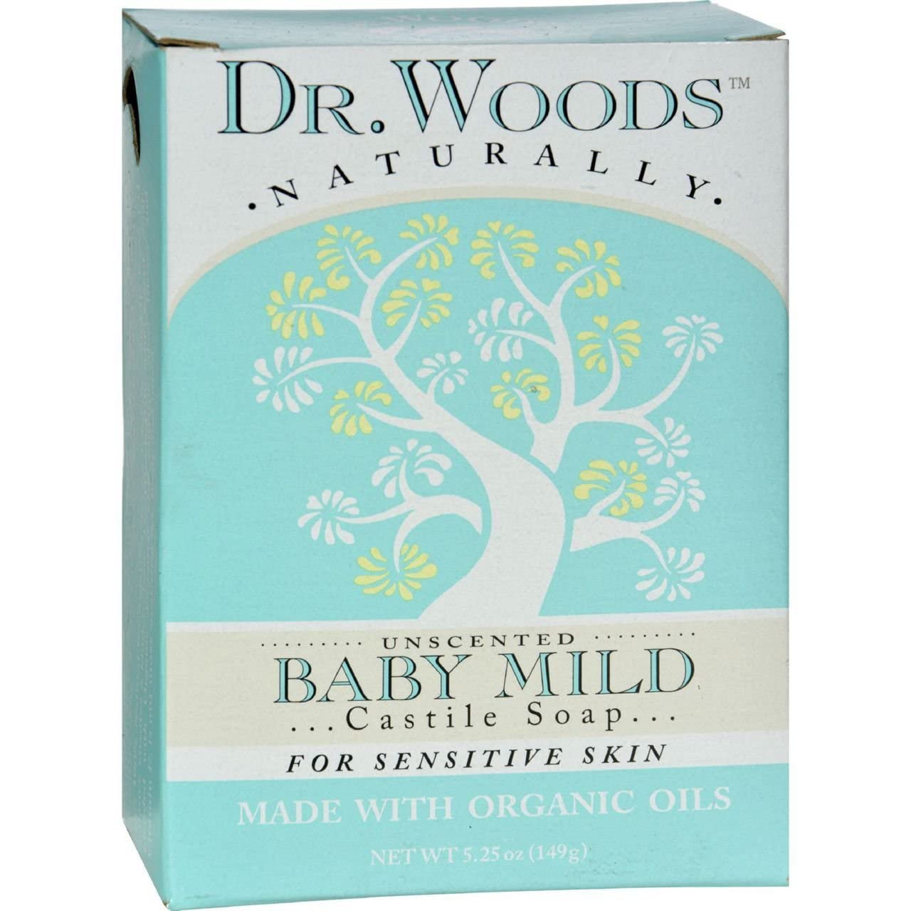 Dr Woods Unsct Baby Mild Size 5.25z Dr Woods Unscented Baby Mild Bar 5.25z Beauty & Personal Care Dr. Woods