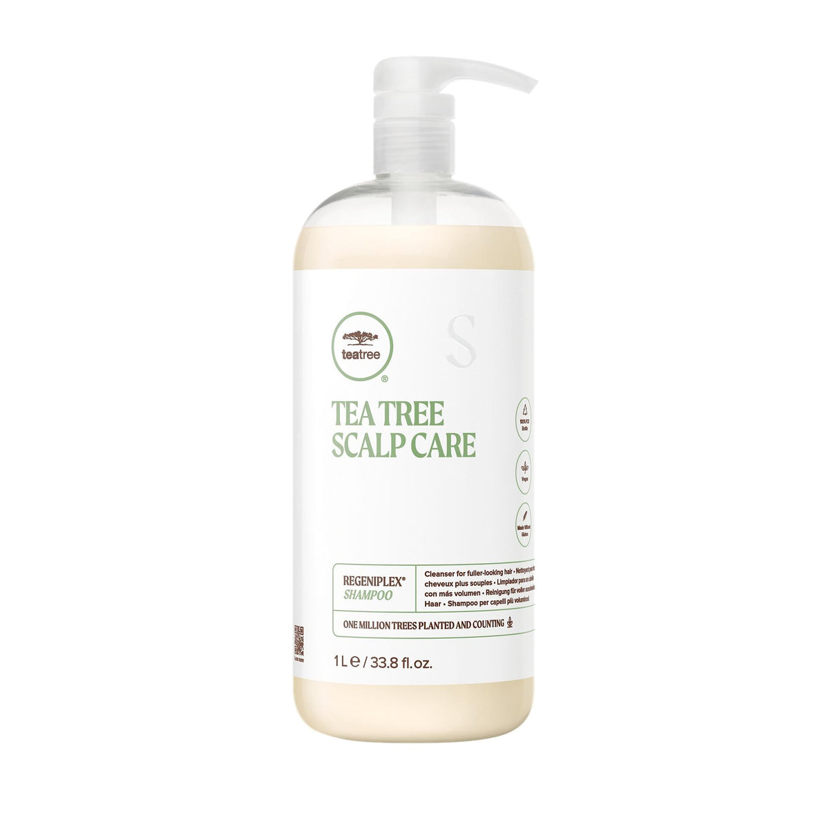 Tea Tree Scalp Care Regeniplex Shampoo, Thickens + Strengthens, For Thinning Hair, 33.8 fl. oz.