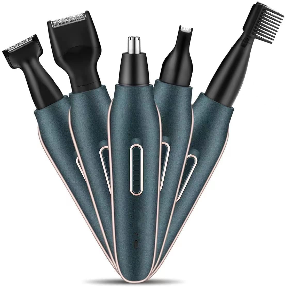LEONYS Multifunctional Nose Hair Trimmer, 5 in 1 USB Rechargeable Professional Electric Eyebrow and face TrimmerWaterproof Portable Hair Removal Beauty and Personal Care LEONYS