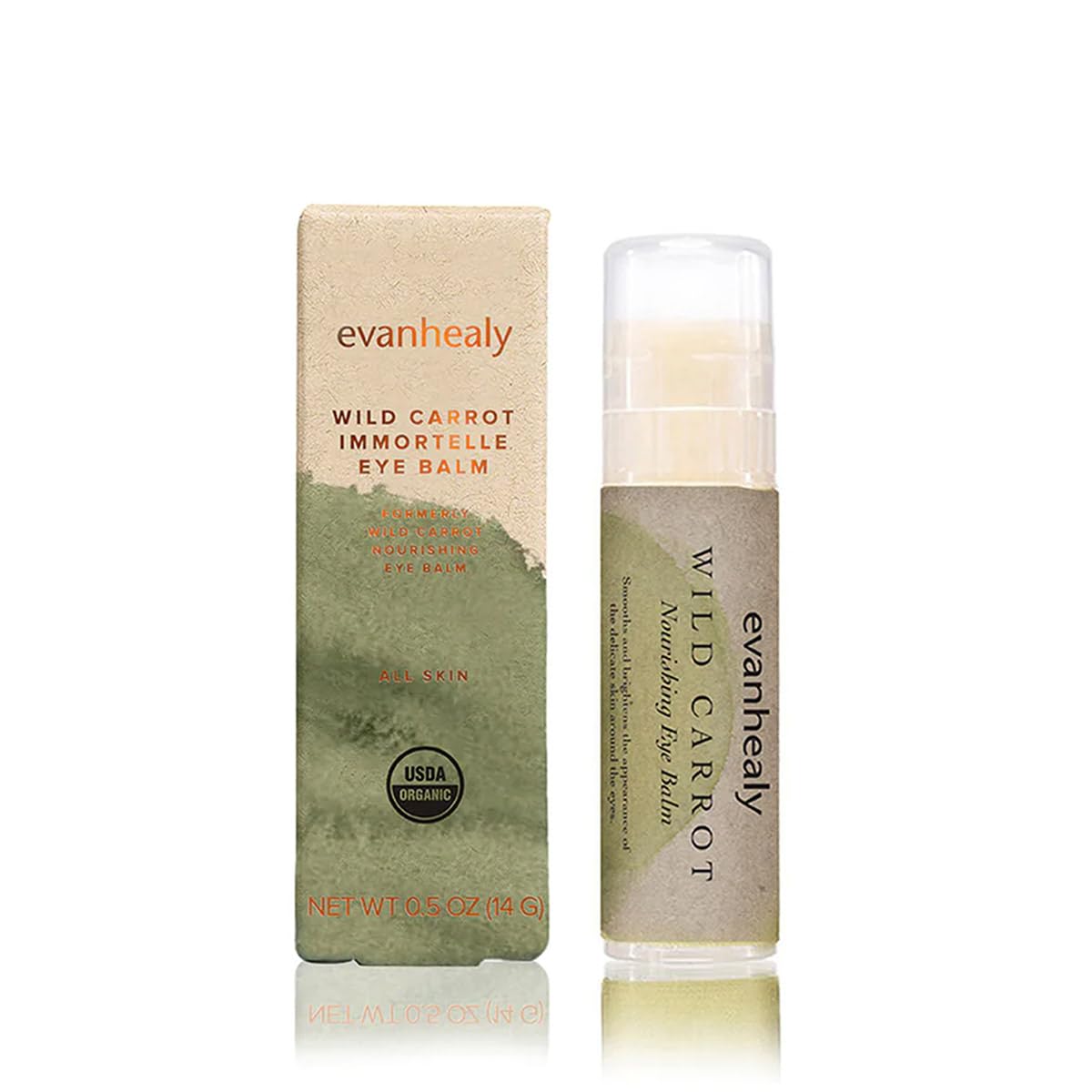 evanhealy Wild Carrot Immortelle Eye Balm | Organic Travel Moisturizer Stick | Hydrating Balm to Brighten Skin Around Eyes, Face, & Body | On the Go Beauty & Personal Care evanhealy