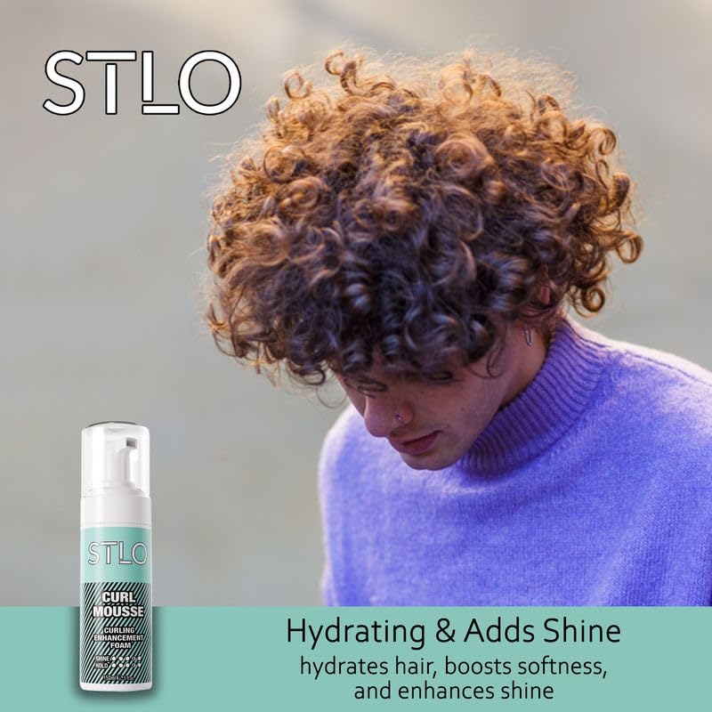 STLO Mousse for Perfect Curls - Radiant Shine with Frizz Control - Lightweight Moisturizing Foam Beauty & Personal Care STLO