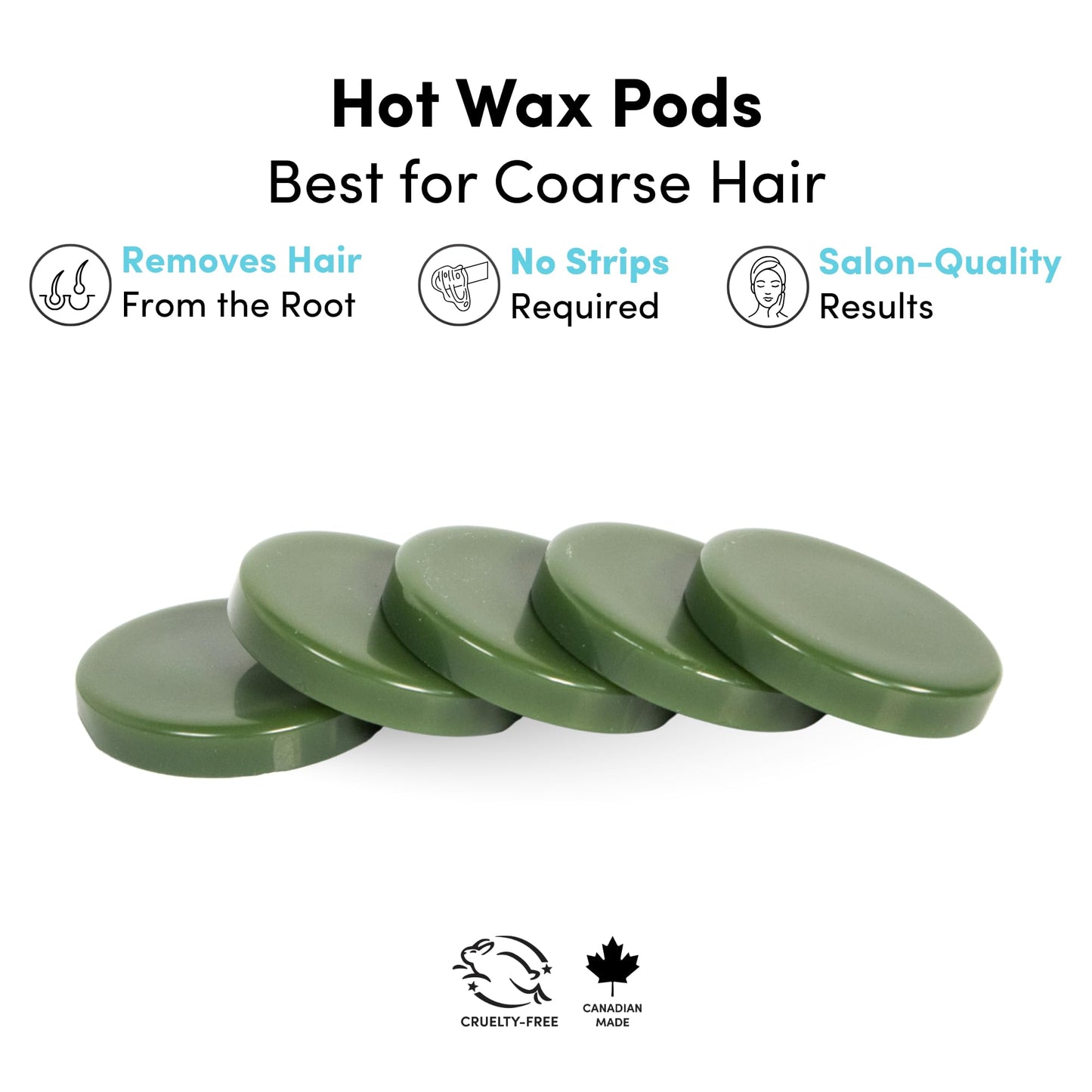 Parissa Hard Wax Refill Pods - 15 Pods (13.2 Oz) - No-Strip Hot Wax with Natural Beeswax, Salon-Strength for Brazilian, Bikini & Facial Hair Removal Beauty and Personal Care Parissa