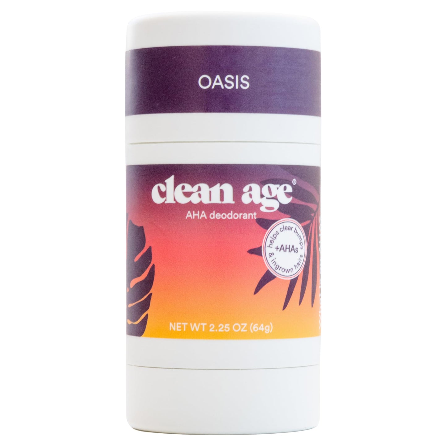 Clean Age Aluminum Free Deodorant, Oasis Scent, 2.25oz 1 Pack, Teen Deodorant for Boys and Girls, Paraben Free, No Aluminum for Sensitive Skin, Beauty and Personal Care CLEAN AGE