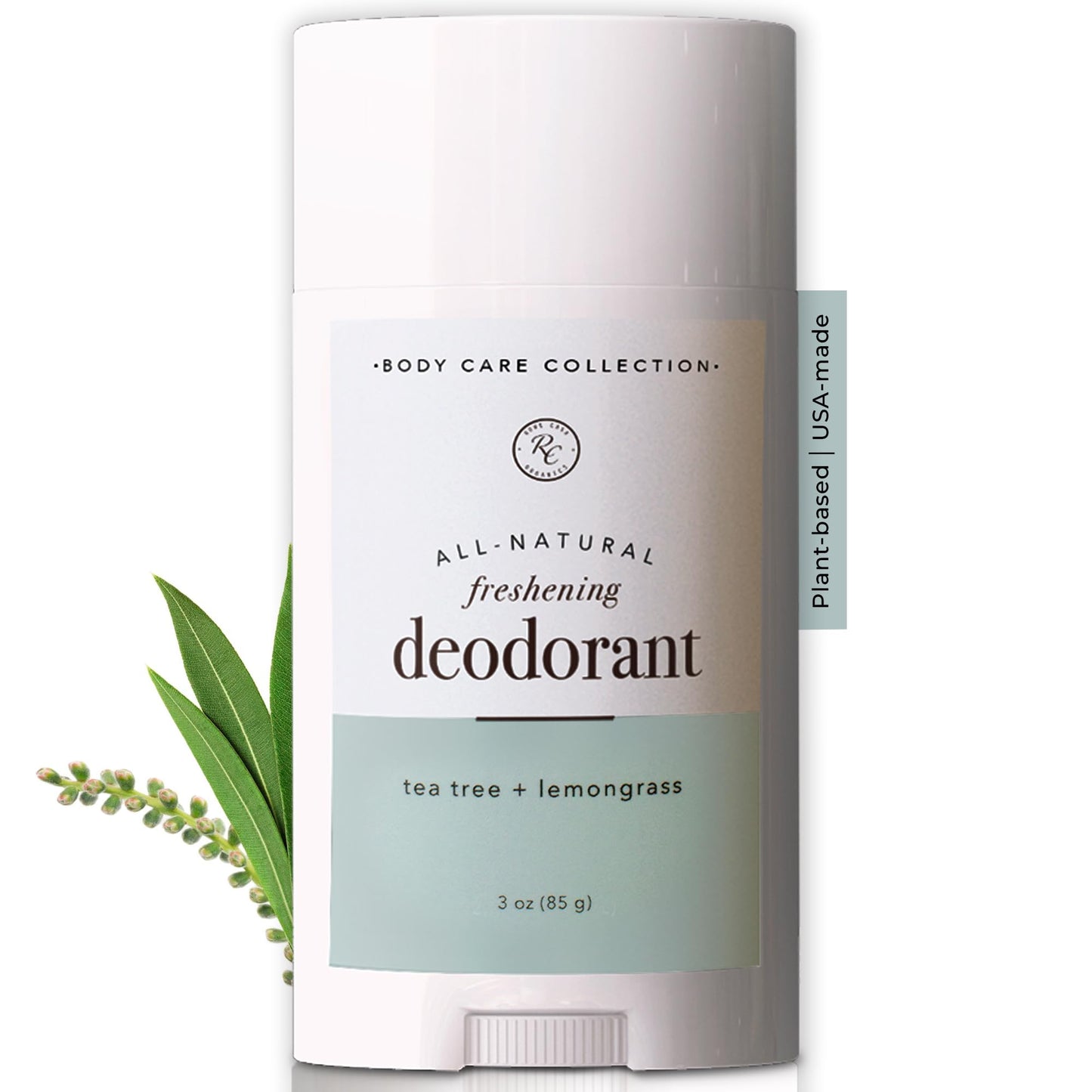 Rowe Casa Organics Tea Tree + Lemongrass Natural Aluminum Free Deodorant for Men and Women, Fresh and Energizing Paraben-Free Deodorant Stick Beauty and Personal Care Rowe Casa Organics