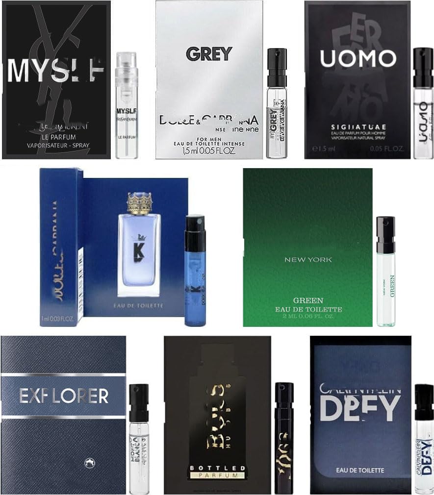JRoBeauty High End Fragrance Cologne Sampler Set for Men - (Pack of 8 Sample Vials) Beauty & Personal Care JRoBeauty