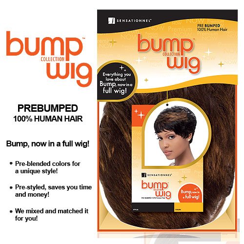 Sensationnel Bump Human Hair Wig - Fab Fringe-Caramel