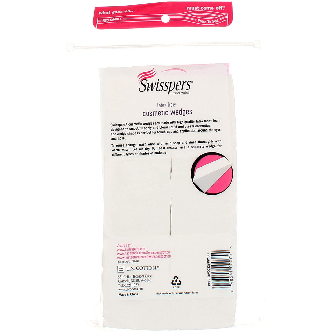 Swisspers Cosmetic Application Wedges 32 ea (Pack of 4) Beauty & Personal Care Swisspers