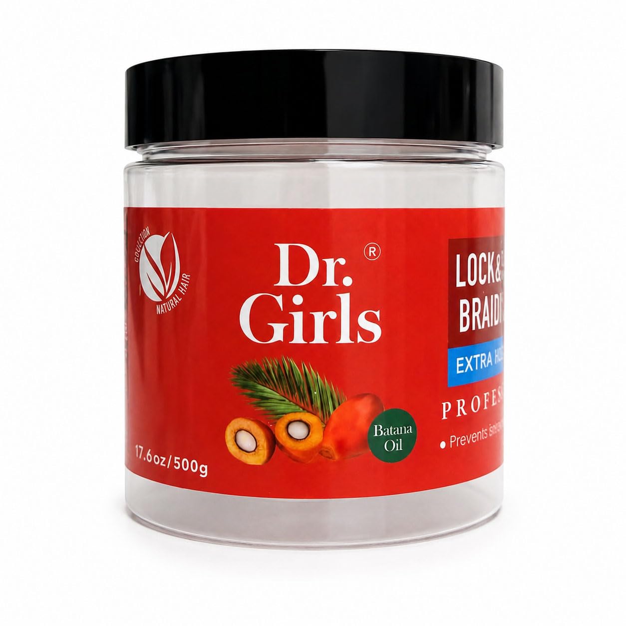 Dr Girls Super Grow Loc & Twists Braiding Conditioning Gel with Biotin & Castor Oil - Extra Mega Hold, 17.6 oz (Batana Oil) Beauty & Personal Care R&B Collection