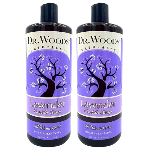 Dr. Woods Lavender Liquid Castile Soap - Castile Soap with Pure Lavender Oil, Body Wash for Men and Women, Natural Cleanser for Face, Hands, and Body Beauty & Personal Care Dr. Woods