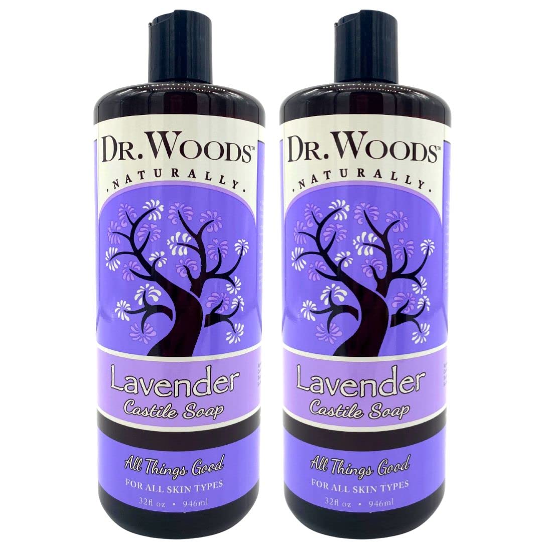 Dr. Woods Lavender Liquid Castile Soap - Castile Soap with Pure Lavender Oil, Body Wash for Men and Women, Natural Cleanser for Face, Hands, and Body Beauty & Personal Care Dr. Woods