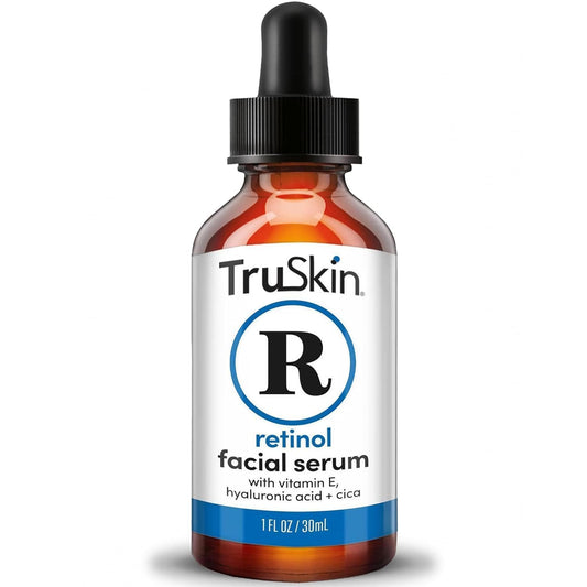 TruSkin Retinol Serum for Face - Gentle, Skin Friendly Anti-Aging Retinoid with Hyaluronic Acid, Cica & Vitamin E - Retinol Facial Serum Beauty & Personal Care TruSkin