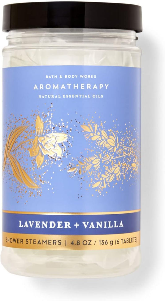 Bath & Body Works Aromatherapy Shower Steamers 4.8 OZ / 136 G Bottle (6 Tablets) (Lavender + Vanilla) Beauty and Personal Care Bath & Body Works