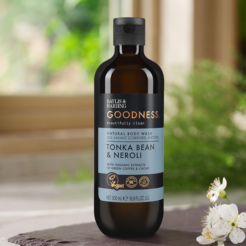 Baylis & Harding Liquid Body Wash Soap, Goodness, Tonka Bean & Neroli, 16.9oz/500ml Beauty & Personal Care Baylis & Harding