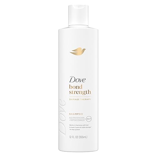 Dove Shampoo Bond Strength for Chemically Damaged Hair with Bio-Protein Care Technology and Peptide Complex 12 Fl Oz Beauty & Personal Care Dove
