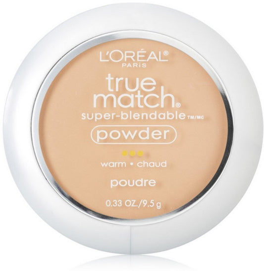 L’Oreal ParisTrue Match Powder, Natural Beige [W4], 0.33 oz (Pack of 3)
