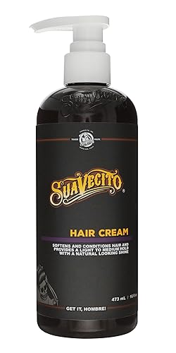 Suavecito Hair Cream Pump Bottle Medium Shine All Day Light Hold (16 oz) Beauty & Personal Care Suavecito