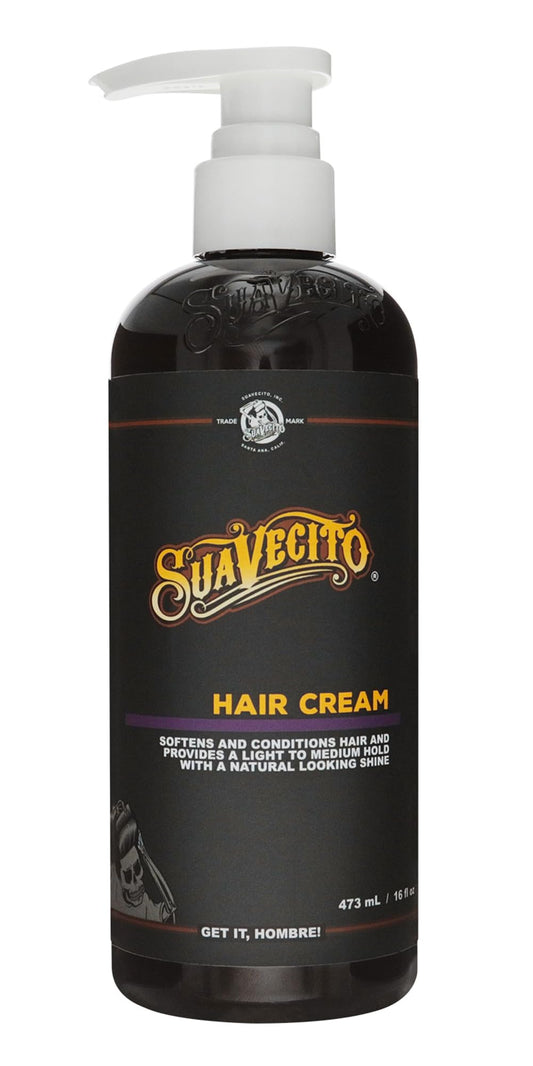 Suavecito Hair Cream Pump Bottle Medium Shine All Day Light Hold (16 oz) Beauty & Personal Care Suavecito