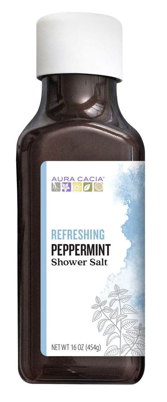 Aura Cacia Refreshing Peppermint Shower Salts - 16 oz. Beauty and Personal Care Aura Cacia