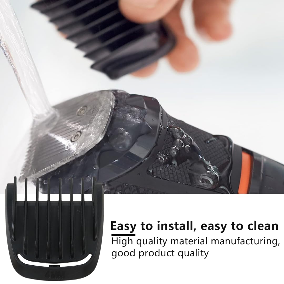 JRSHOME 2026 New Trimmer Replacement 4mm Beard Stubble Hair Guide Guard Comb for Philips Norelco Multigroom MG3750 MG3760 MG5750 MG5760 MG7750 MG7770 Beauty and Personal Care JRSHOME