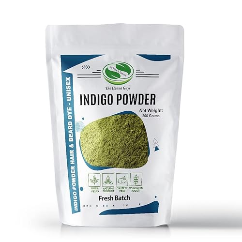 200 Grams INDIGO POWDER For Hair Dye/Color - The Henna Guys Beauty & Personal Care The Henna Guys
