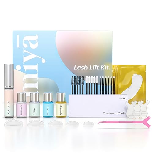 Keratin Lash Lift Kit | Eyelash Perm Kit | Semi-Permanent LVL Curling & Lifting Eyelashes | Lasts Up to 6 Weeks | Includes All Tools | Home & Salon Beauty & Personal Care MIYA LASH