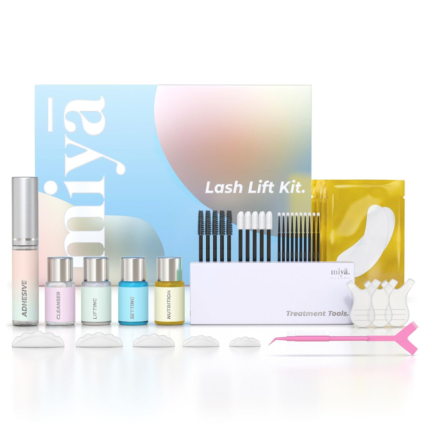 Keratin Lash Lift Kit | Eyelash Perm Kit | Semi-Permanent LVL Curling & Lifting Eyelashes | Lasts Up to 6 Weeks | Includes All Tools | Home & Salon Beauty & Personal Care MIYA LASH
