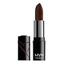 NYX PROFESSIONAL MAKEUP Shout Loud Satin Lipstick, Infused With Shea Butter - Grind (Cool Chocolate) Beauty & Personal Care NYX PROFESSIONAL MAKEUP