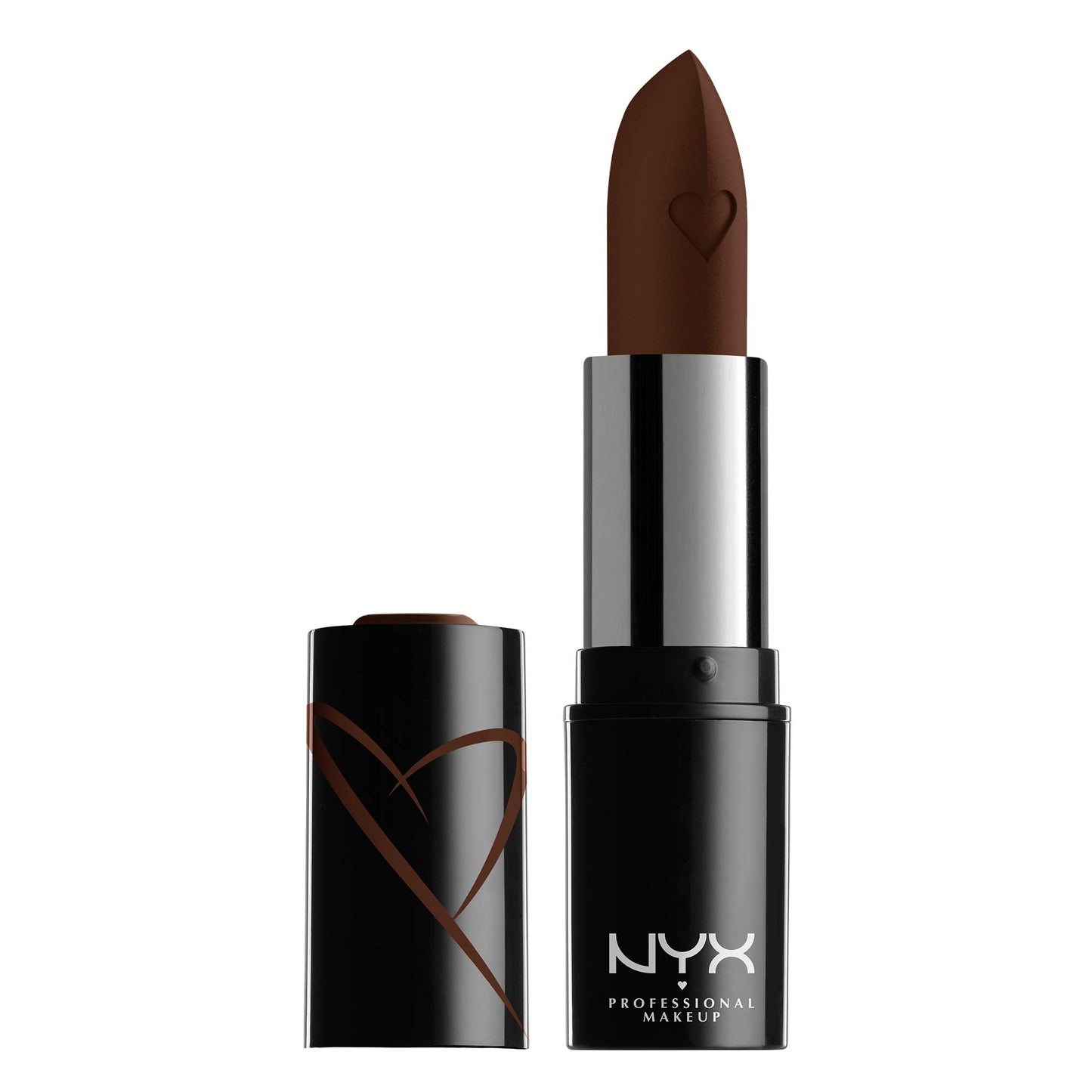 NYX PROFESSIONAL MAKEUP Shout Loud Satin Lipstick, Infused With Shea Butter - Grind (Cool Chocolate) Beauty & Personal Care NYX PROFESSIONAL MAKEUP