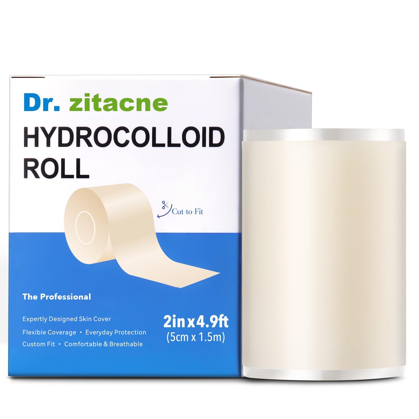 Pimple Patch Hydrocolloid Roll, Cut-to-Size Suit Various Blemishes, Waterproof, Ultra Absorbent, Flexible, Clean & Easy to Use, Protects Picking Beauty and Personal Care Dr. Zitacne Default Title
