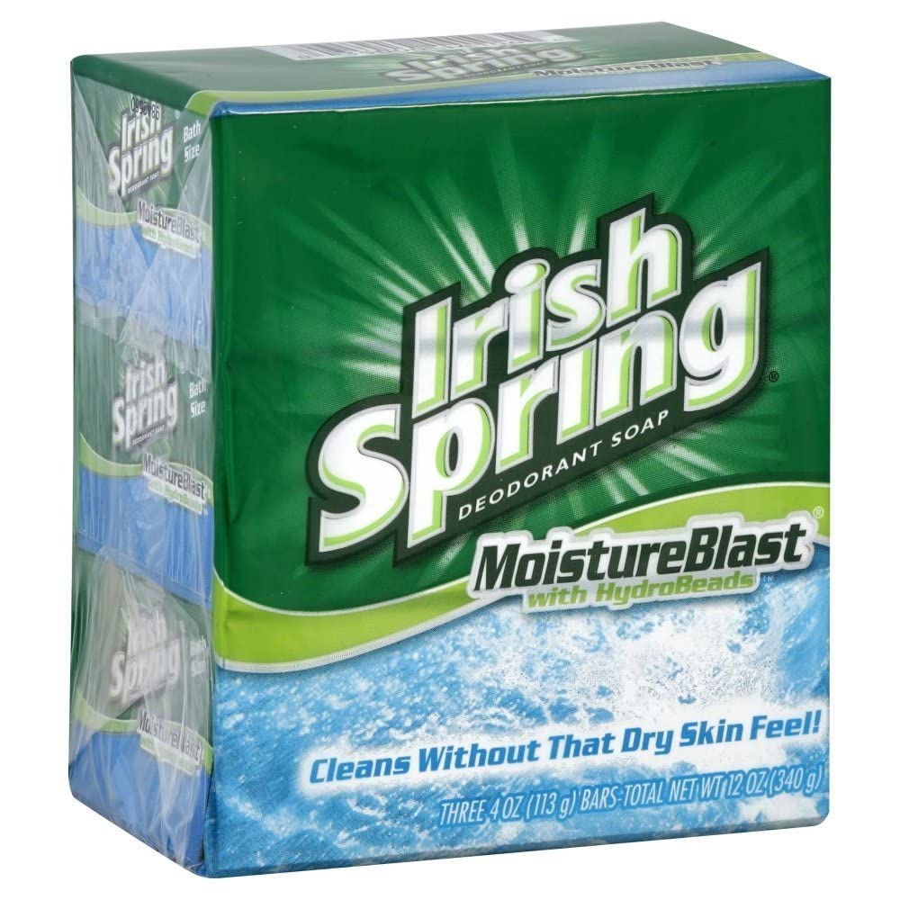 Irish Spring Moisture Blast Deodorant Soap , 3 x 4 oz Beauty & Personal Care Irish Spring