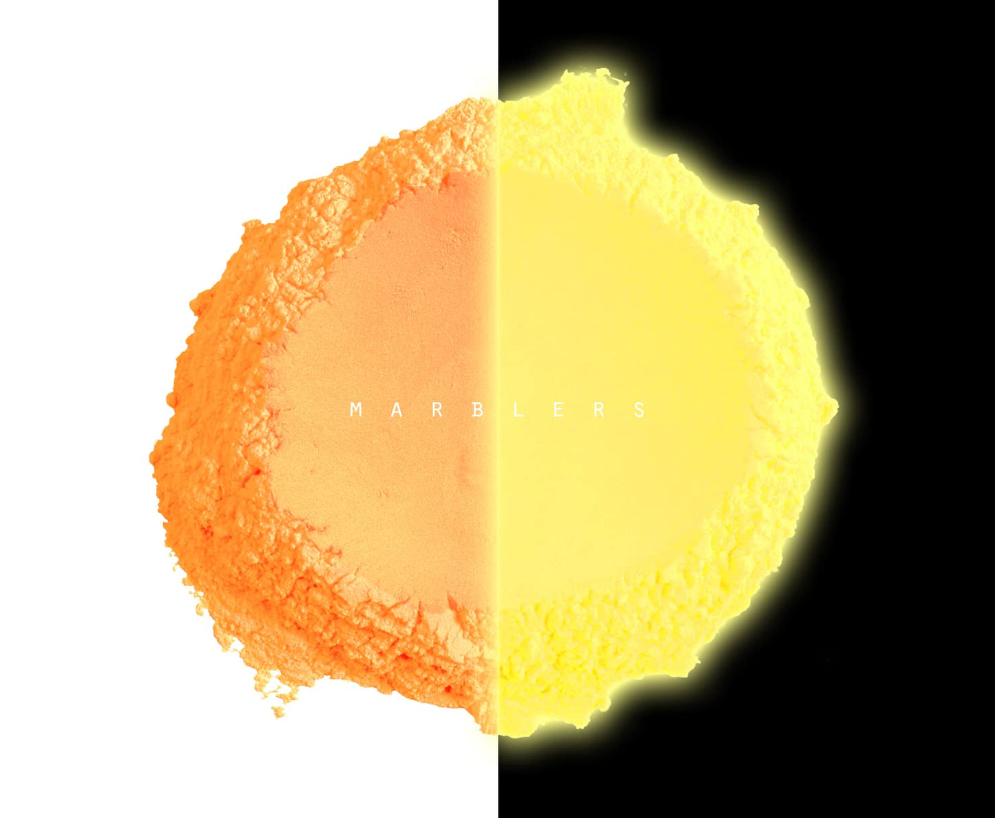 MARBLERS Glow-in-The-Dark Powder [Glow Orange] 0.28oz (8g) | Matte| Dye | Pigment | Non-Toxic | Vegan | Cruelty-Free | Eyeshadow, Nail Polish, Nail Beauty & Personal Care MARBLERS