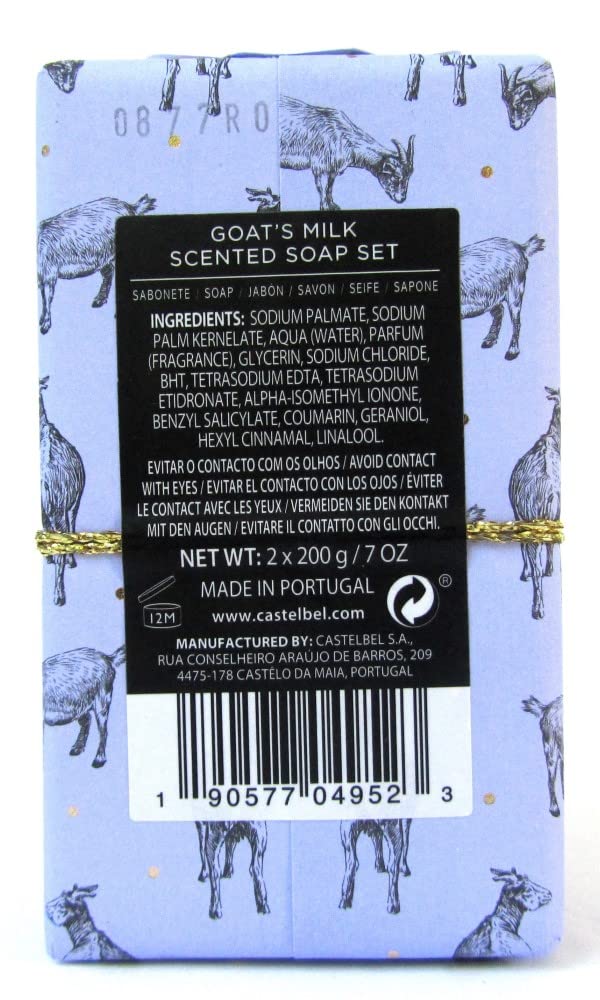 Castelbel Porto - Goat's Milk - Gift Set of Two Scented Bath Soap (2 x 7 oz.) Beauty & Personal Care Castelbel Porto