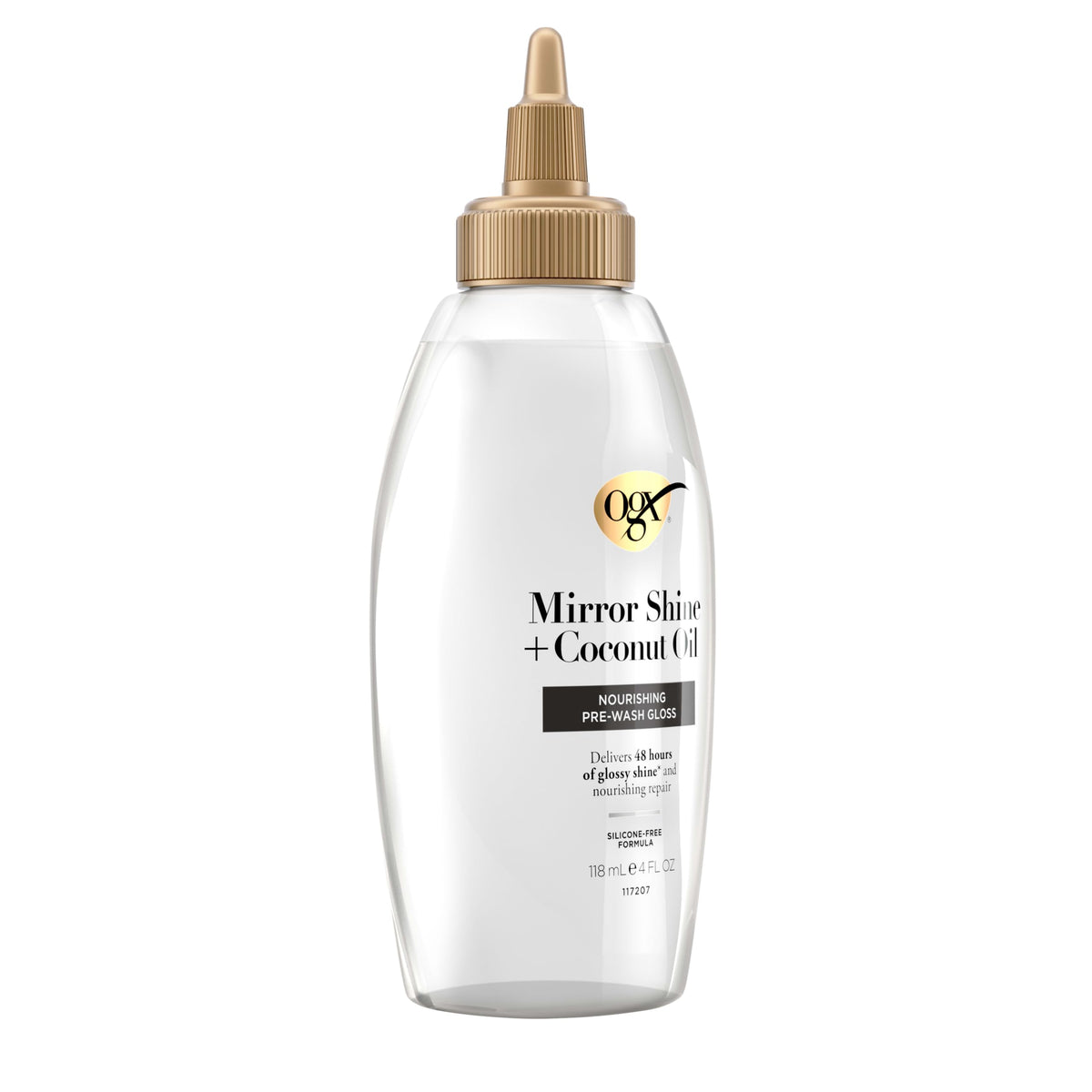 OGX Mirror Shine + Coconut Oil Pre-Wash Hair Gloss, 4 fl oz