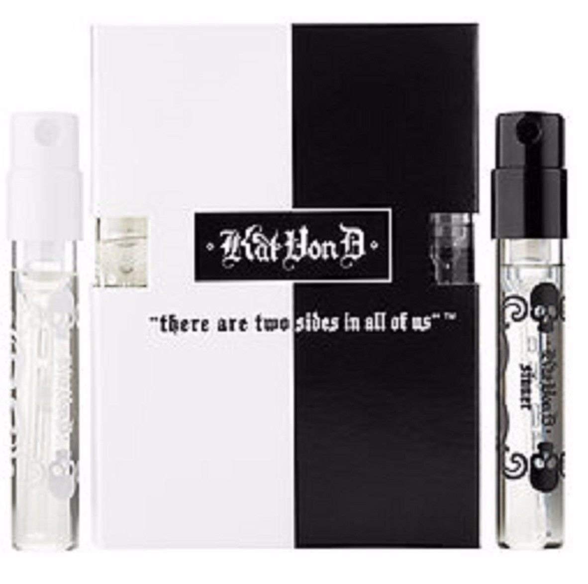 Kat Von D Saint & Sinner Eau de Parfum Perfume Duo Sample Vials Set 0.05 oz each Beauty & Personal Care Kat Von D